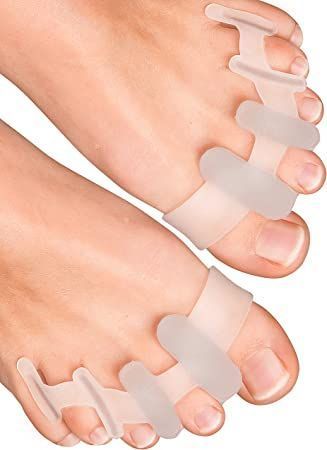 Par Separador de Dedos Pie Silicona Para Juanetes-0