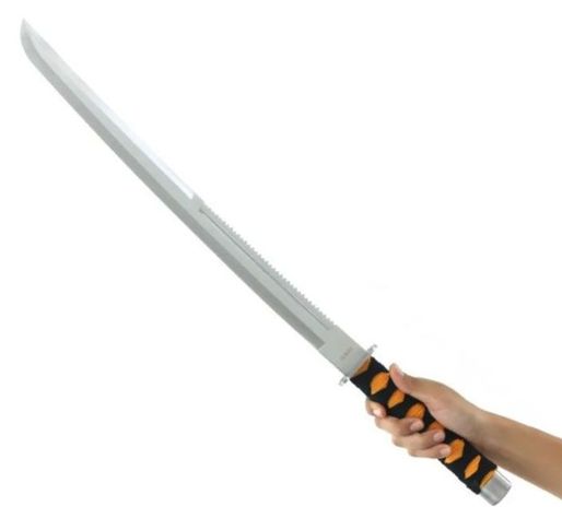 Katana Espada Japonesa Sable Decorativo Diseño Cierra 70 Cm-0
