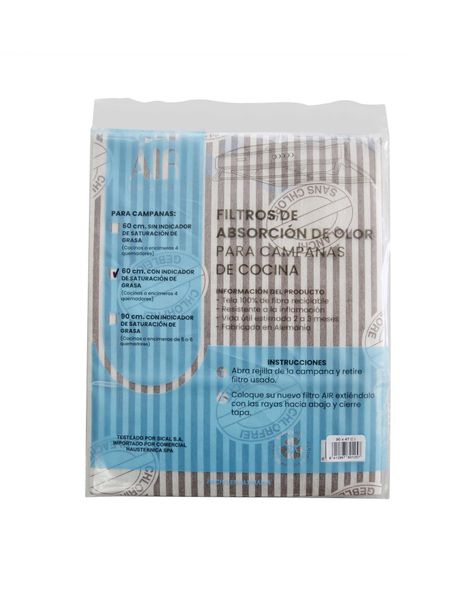 Filtro campana 60 cm. CON indicador de saturación-0
