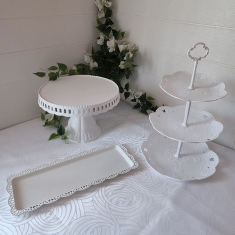 Set 3 Piezas Candy Bar (Porta Torta, Porta Cupcake, Bandeja)-1