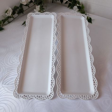 Pack 3 Bandejas Rectangular Para Pasteles - Blanco-1