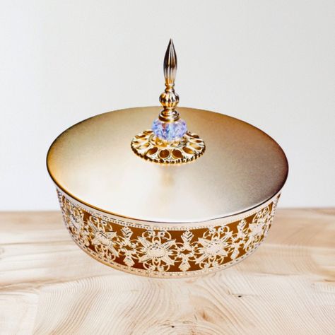 Elegante Set 2 Piezas Deco Candy Bar (Bandeja y Decoración) - Metal-1