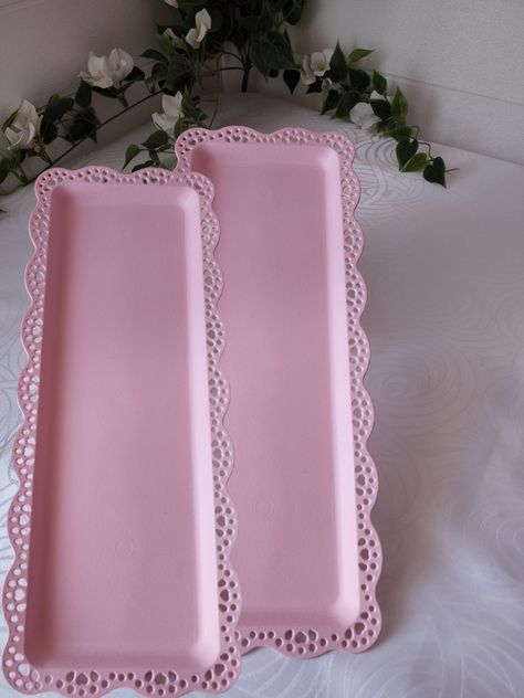 Pack 2 Bandejas Rectangular Para Pasteles - Rosado-1