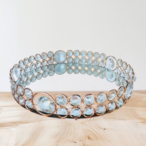 Elegante Pack de Bandeja Redonda Deco Candy Bar - Metal con Perlas-1