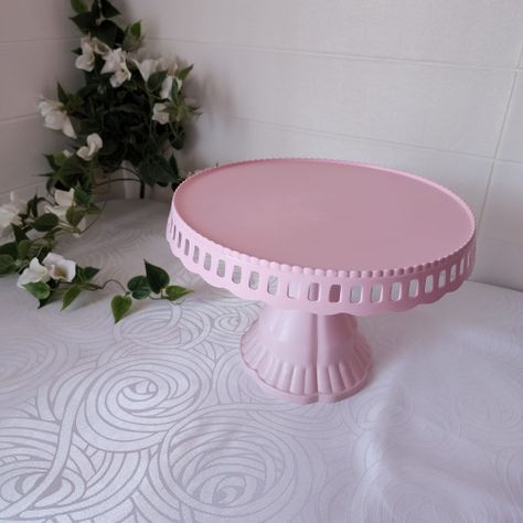 Set 4 Piezas Candy Bar (Porta Torta, Porta Cupcake, Bandeja) - Rosado-2