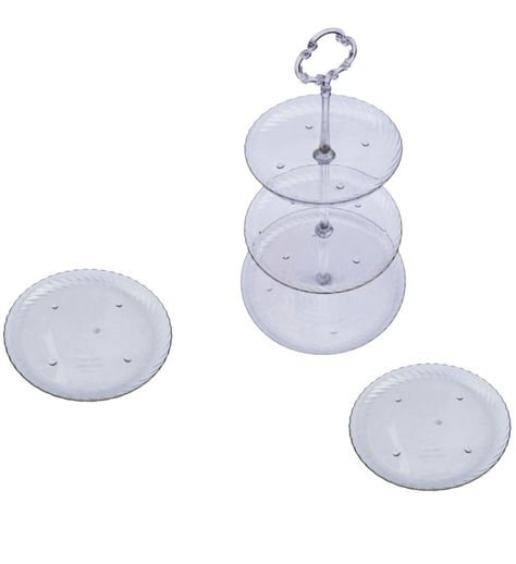 Set 3 Piezas Candy Bar (Porta Cupcakes y Platitos)-0