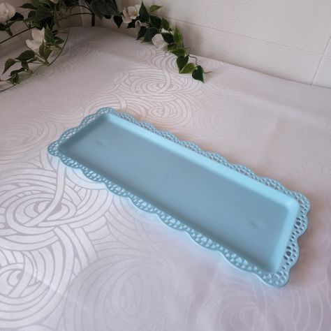 Set 4 Piezas Candy Bar (Porta Torta, Porta Cupcake, Bandeja) - Celeste-4