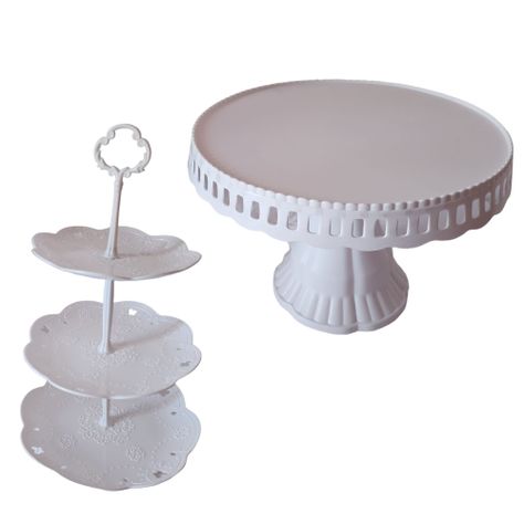 Set 2 Piezas Candy Bar (Porta Torta, Porta Cupcakes)-0