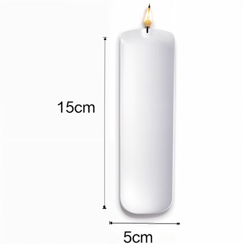 Pack de velones cirios blanco 15 x 5 cm-2