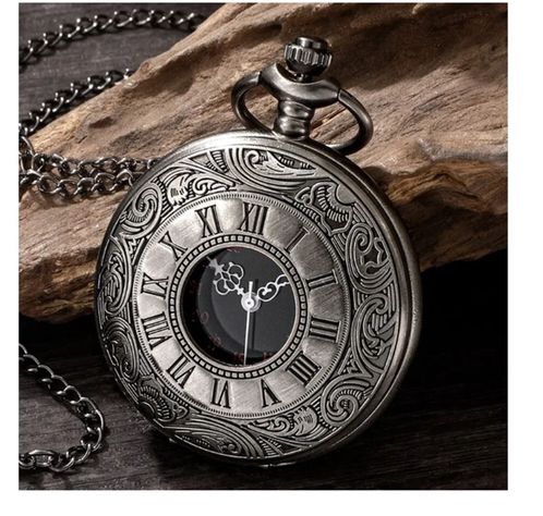 RELOJ DE BOLSILLO DE NUMEROS ROMANOS VINTAGE-1