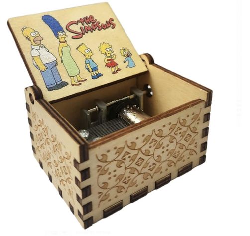 THE SIMPSONS LA FAMILIA CAJA MUSICAL A MANIVELA-1