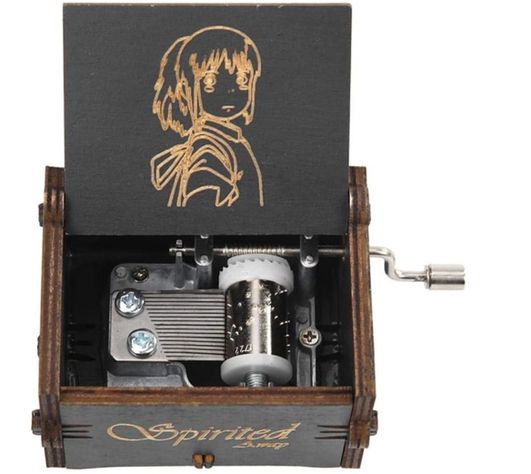 CAJA MUSICAL SPIRITED AWAY NEGRA VIAJE DE CHIHIRO-0