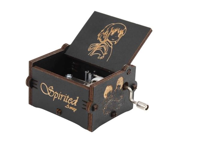 CAJA MUSICAL SPIRITED AWAY NEGRA VIAJE DE CHIHIRO-2