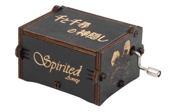 CAJA MUSICAL SPIRITED AWAY NEGRA VIAJE DE CHIHIRO-3