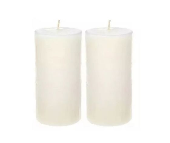 PACK VELONES BLANCOS DECORACION HOGAR CIRIOS  10x4 cm-0