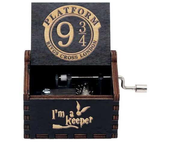 HARRY POTER PLATFORM CAJA MUSICAL NEGRA-0