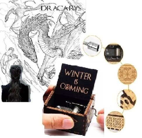GAME OF THRONES WINTER IS COMING caja musical -3