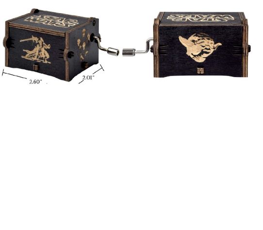 STARS WARS caja musical de manivela color negro-2