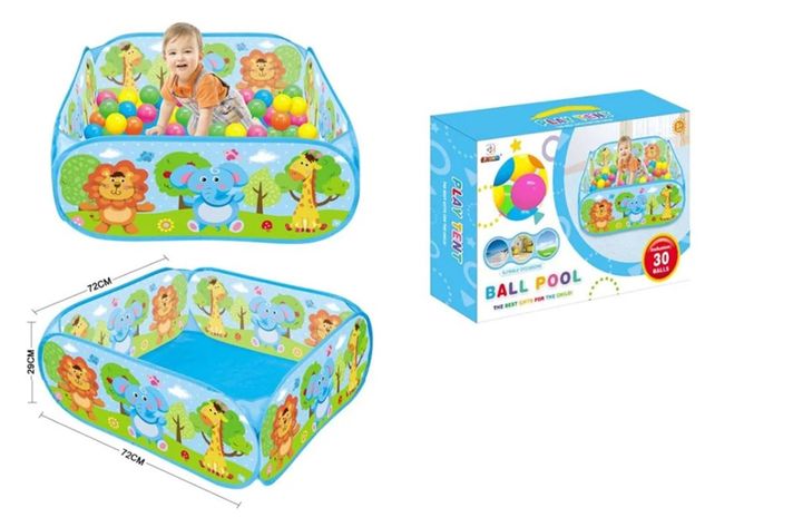 PISCINA DE PELOTAS INCLUYE 30 BOLAS 72X29X72 CM -1