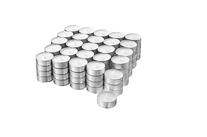 SET DE 50 VELAS TEA LIGHT 0.9 X 3.5 CM BLANCO-3