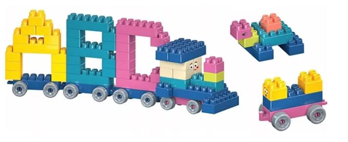  268 BLOQUES  DE CONSTRUCION DE NIÑOS AZUL-3