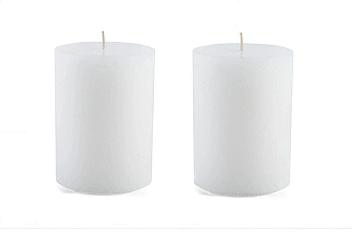 PACK DE 2 VELAS CIRIOS BLANCAS  DE 5 X 5 CMS-1