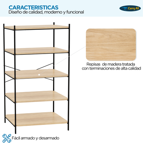 Repisa Estante 5 Niveles Carry All® Línea Minimalist-3