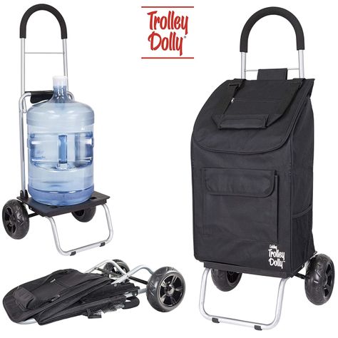 Carrito De Compras Plegable Feria Carro Yegua Trolley Dolly Black-0