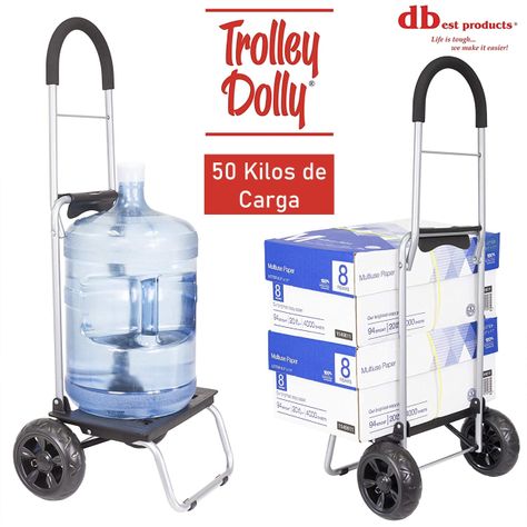 Carrito De Compras Plegable Feria Carro Yegua Trolley Dolly Black-4