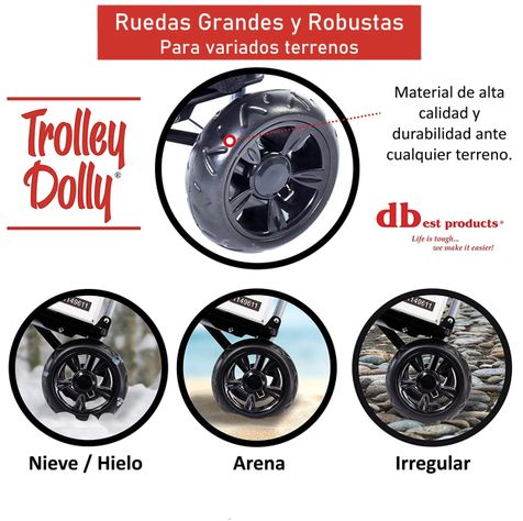 Carrito De Compras Plegable Feria Carro Yegua Trolley Dolly Black-5
