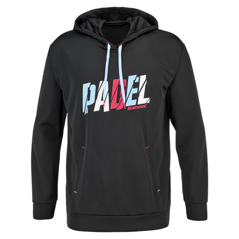PADEL HOOD SWEAT MEN / Black/Black-0