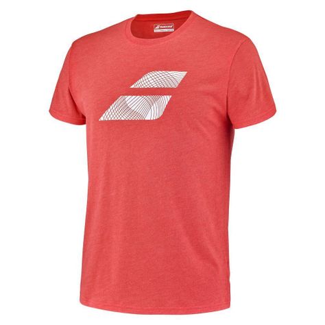 EXERCISE BIG FLAG TEE MEN / Poppy Red Hthr-1