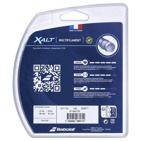 CUERDA TENIS BABOLAT XALT 12 MTS - 1.30 (BLANCA)-2