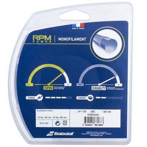 CUERDA TENIS BABOLAT RPM POWER 12 MTS - 1.30 (MARRÓN)-3