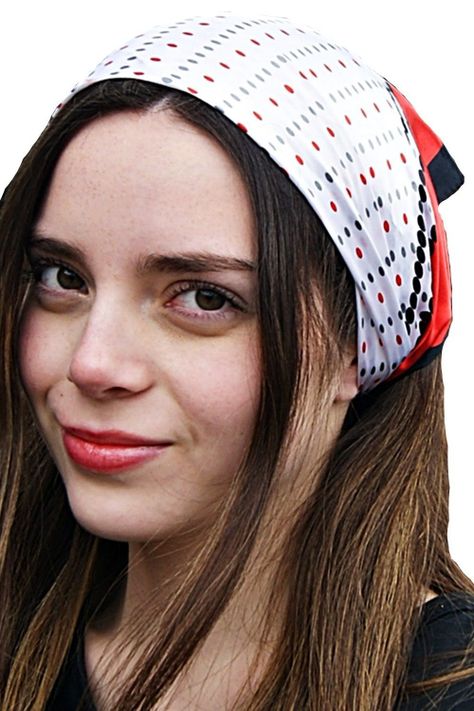 Pañuelo Bandana Lunares Rojo Viva Felicia-0