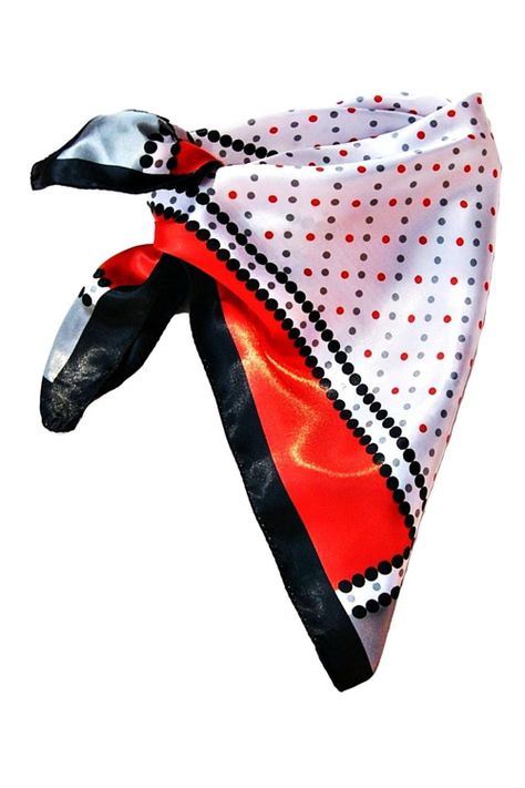Pañuelo Bandana Lunares Rojo Viva Felicia-2