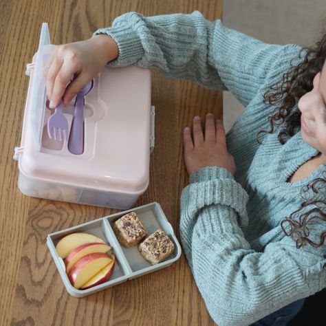 Lonchera Bento Box Con Cubiertos - Rosa-3
