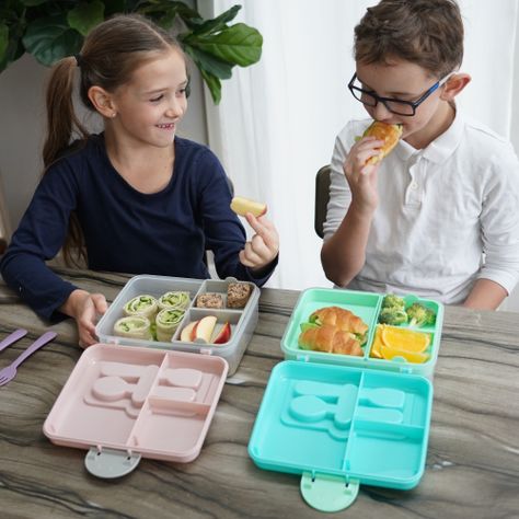 Lonchera Bento Box Con Cubiertos - Rosa-6