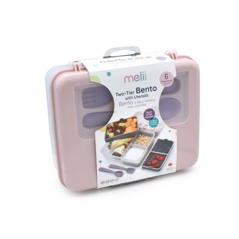 Lonchera Bento Box Con Cubiertos - Rosa-7