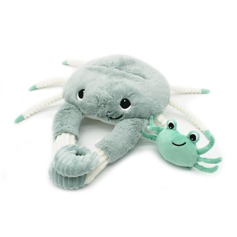 Peluche Cangrejo Cassecou Mamá Y Bebé - Menta-0