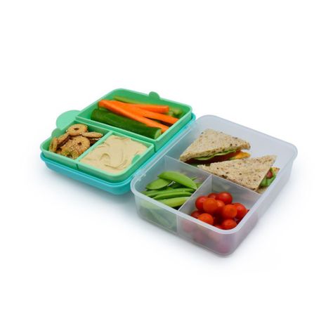 Lonchera Bento Box Con Cubiertos - Azul-2