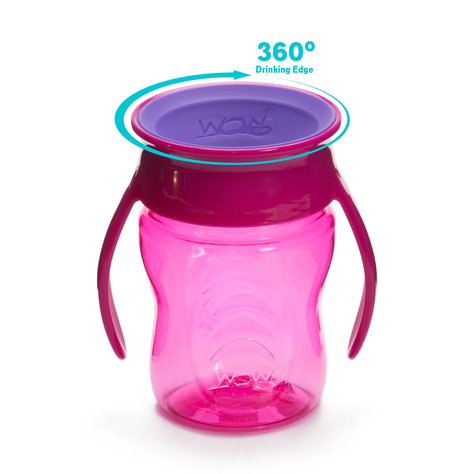 Vaso Wow Cup Baby Tritan Rosado-1