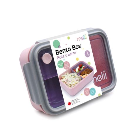 Lonchera Bento Con Divisiones Rosa 1250 ml-4