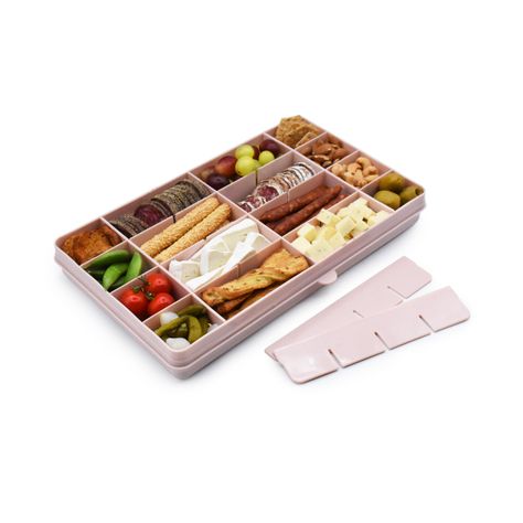 Caja Contenedora XL Para Snacks Rosado-1