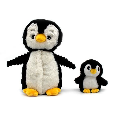 Peluche Pingüino Iglou Mamá Y Bebé - Negro-0