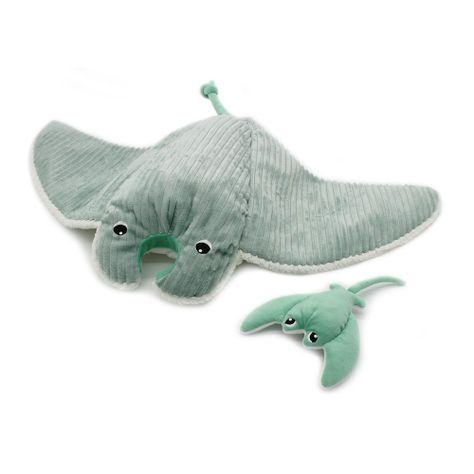 Peluche Mantarraya Mantalou Mamá Y Bebé - Menta-0