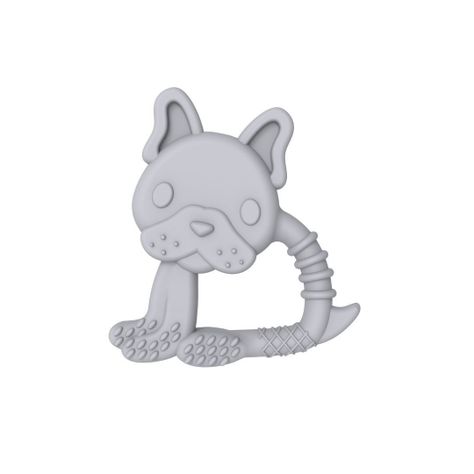 Pack De 2 Mordedores De Silicona Bulldog Y Gato-1