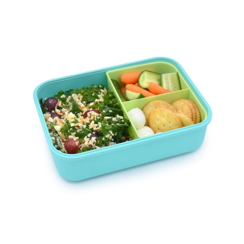 Lonchera Bento Con Divisiones Azul 1250 ml-1