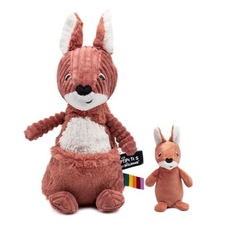 Peluche Canguro Allezou Mamá Y Bebé - Terracota-0
