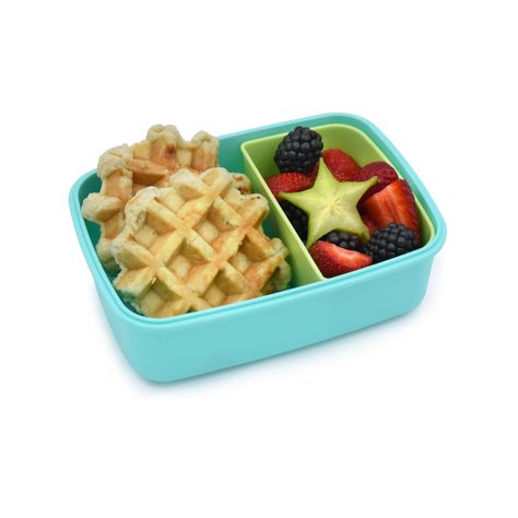 Lonchera Bento Con Divisiones Azul 880 ml-1